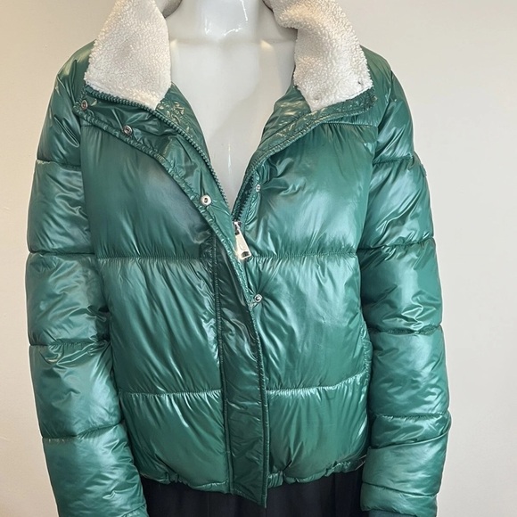 Koolaburra by UGG Womens Green Long Sleeve Full Zip Puffer Jacket Sz Med NWOT - Picture 11 of 15
